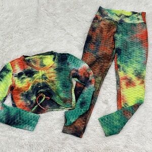 🍋 XJBoost Tie Dye Athletic Set
